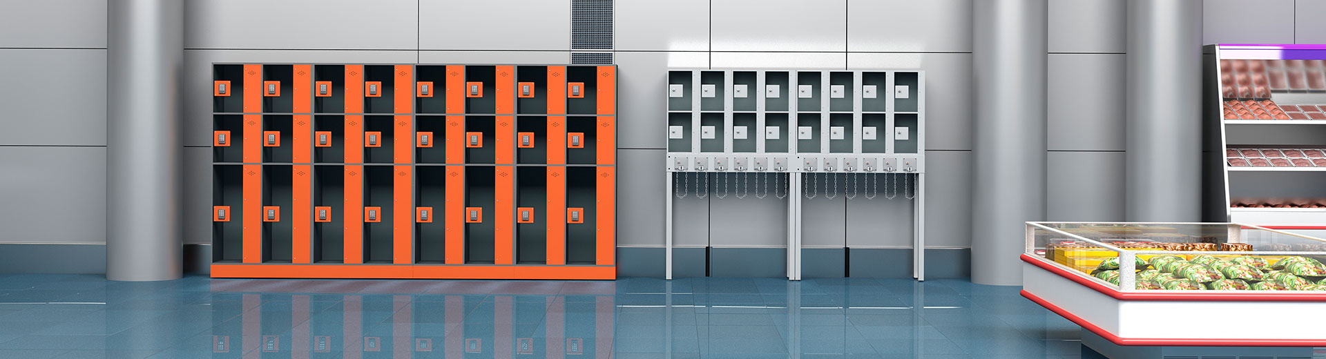 Taquillas  y bancos para vestuario